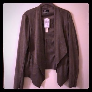 Kut From The Kloth Suede Drape Blazer Jacket